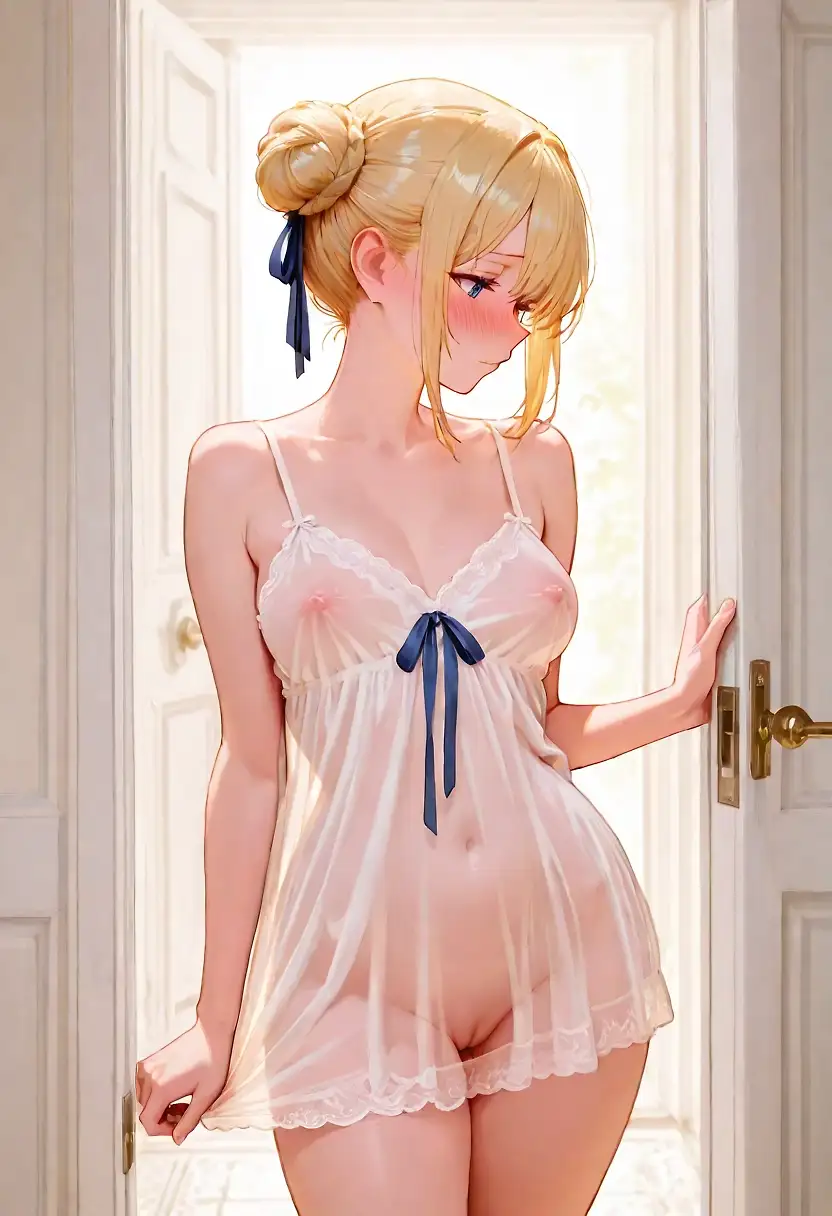 AI art "Saber's nightsuit"