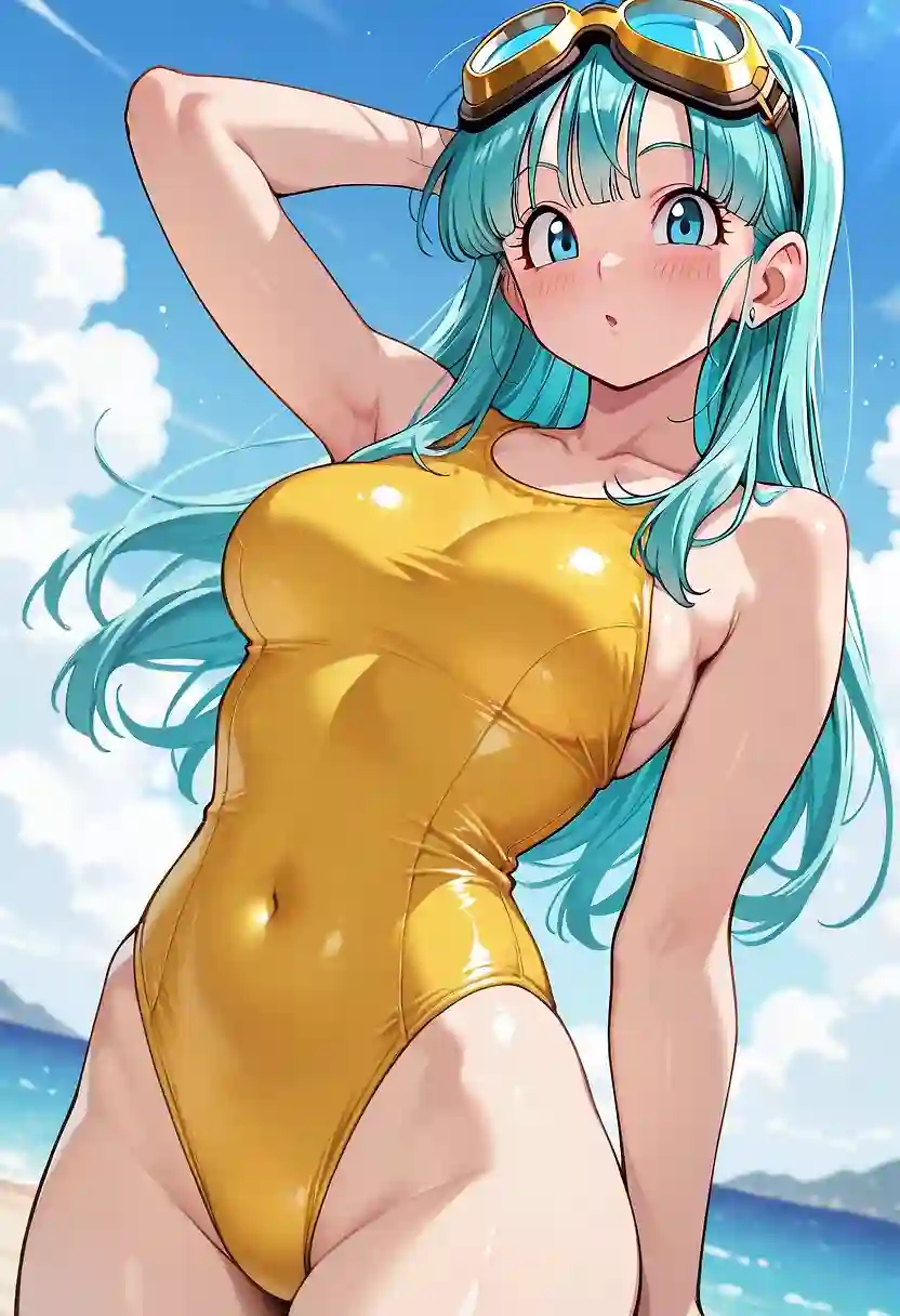 AI art "Maron on the beach (NSFW)"