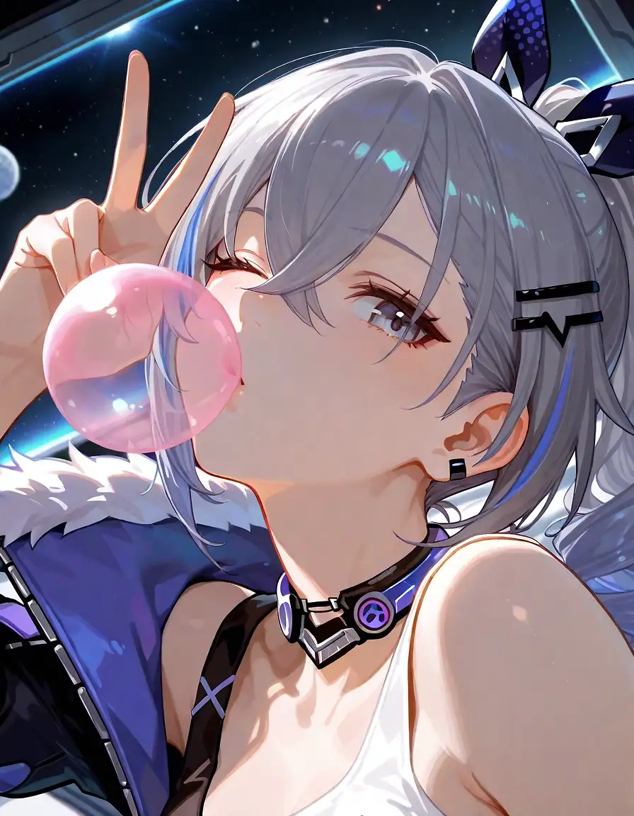 AI art 'And we're back with Silver Wolf 😎' with user description 'Back with an assortment of poses, settings, ideas I plan to develop further.'