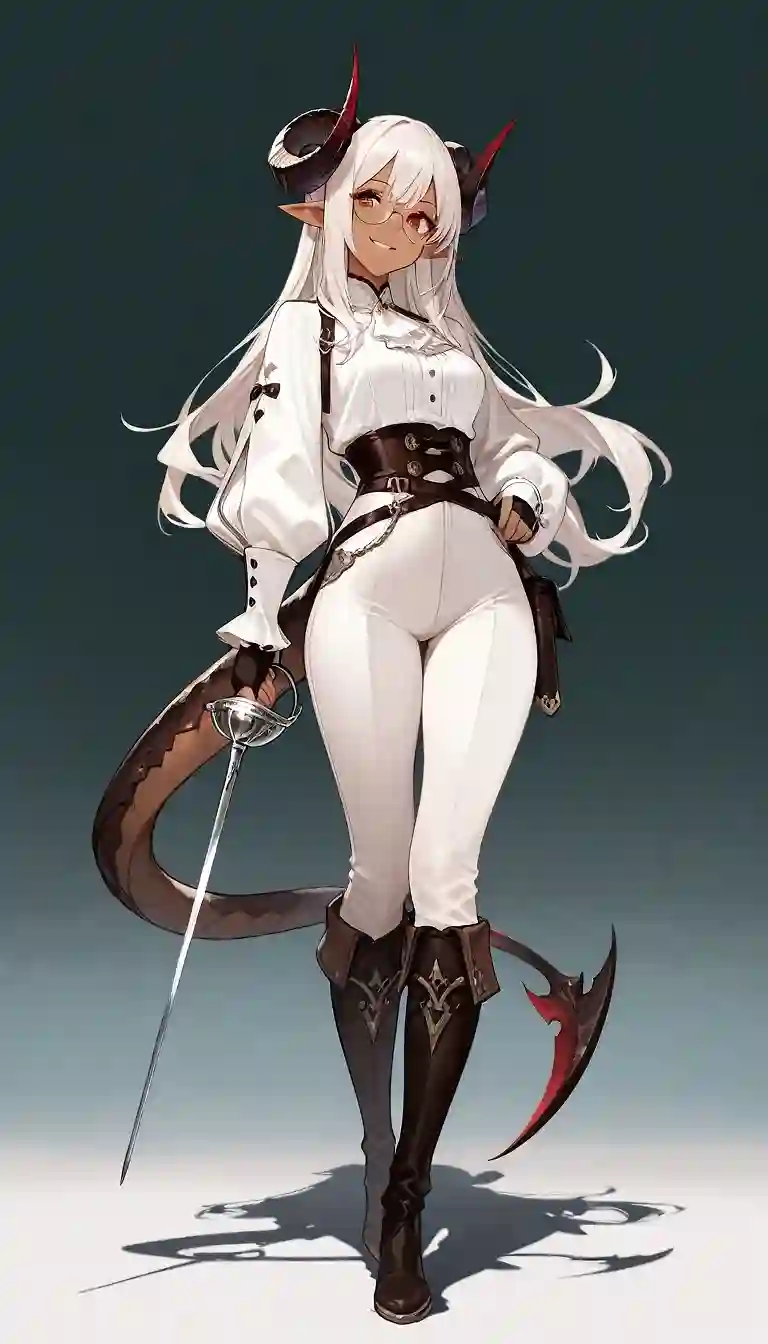 AI art "A Bard Tiefling"