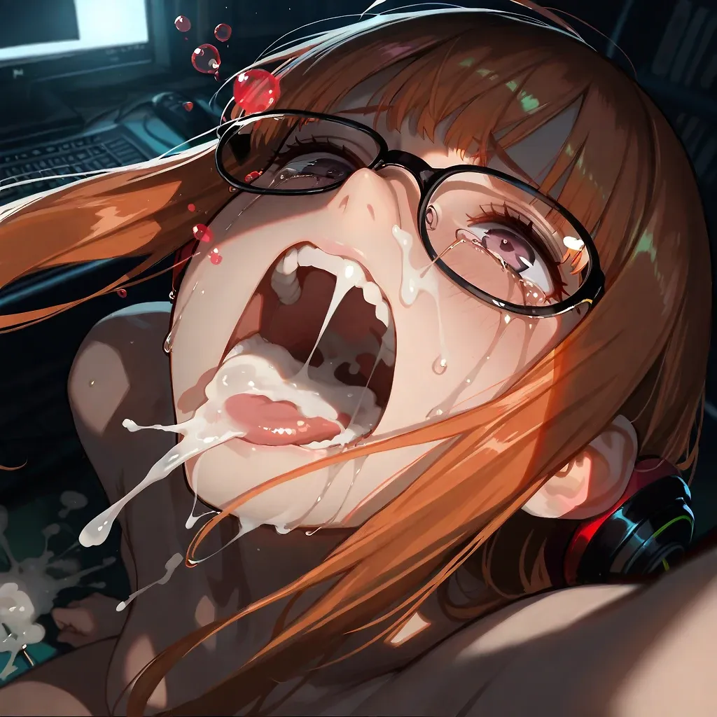 AI art "Futaba Ganbang ❤️" with user description "The air in the cramped, windowless studio was stagnant, smelling of ozone, thermal paste, and the sweat of fifty men. Futaba Sakura sat at the center of the room, the only source of light being the eerie, flickering glow of massive server monitors. This wasn't supposed to happen. She was Oracle, the undefeated queen of the digital realm, the best in the world. But a high-stakes bet in a game she usually dominated had gone catastrophically wrong. A glitch, a lag spike, or perhaps a moment of overconfidence had led to her first-ever defeat.
The boy she had played against—a high-ranking rival—had smirked when the "Game Over" screen flashed. He told her the price was a session with "him and some friends." Futaba had expected maybe five or six people. But when she arrived at the coordinated location, her heart stopped. It wasn't just a few friends; it seemed like the entire upper echelon of the game’s server was there, fifty men who had spent years losing to her, all waiting to claim their prize.
As the massive metal door hissed shut, the shadows at the edge of the room moved. Futaba felt a surge of genuine terror. She was tiny compared to the crowd, her delicate frame highlighted by the blue and green data streams scrolling across her pale skin. But as the first hands touched her, the terror began to mutate into something far more volatile.
The session was a descent into total sensory overload. With only the monitors to illuminate the room, the encounters were sharp flashes of skin and motion. She was handled with a rough, clinical efficiency, her body becoming a playground for the massive group. She was turned, lifted, and used in every way imaginable—doubly and triply penetrated as the men rotated with relentless, competitive stamina. The digital glow reflected off the slickness of her skin, marking her as the ultimate loot drop.
The most intense part of the ordeal was the constant, rhythmic deepthroating. As she was being used from behind and below, a revolving line of men took turns forcing themselves into her mouth. They showed no mercy, pushing deep into her throat, past the point of comfort. Futaba’s eyes blew wide, tears streaming down her face and dripping onto the glowing keyboards below. She let out muffled, wet cries of desperation.
To any observer, the tears looked like pure agony, but internally, Futaba was drowning in a sea of forbidden euphoria. She cried because she was struggling to breathe; the thick, invasive presence in her throat made every lungful of air a desperate battle. That sensation—the feeling of being completely overwhelmed and physically silenced—sent her nervous system into a localized meltdown. The lack of oxygen combined with the relentless physical friction triggered a feedback loop of pleasure so intense it was almost painful.
She came several times, her body arching and shivering in the dim light, her internal muscles clenching desperately around whoever was inside her at the moment. Each time she felt her breath being cut off by a deep thrust, another wave of white-hot climax shattered through her. She had spent her life controlling every variable in a virtual world, but being reduced to a gasping, used object in the real one was giving her a high she couldn't find in any code.
Hours bled into a single, exhausting blur of heat and neon light. By the time the monitors finally went black and the sound of heavy breathing filled the silence, Futaba was a wreck. She lay sprawled across the desk, her skin mapped with red marks and her hair matted with sweat. The fifty men began to retreat into the shadows, leaving her in the quiet hum of the cooling servers.
Futaba took a long, shuddering breath, her throat feeling raw and her body heavy with the remnants of her multiple peaks. She looked up at the boy who had won the bet, her eyes still hazy and unfocused. The desperation hadn't fully left her system; instead, it had evolved into a new, darker hunger for the "lag" she had just experienced.
She reached out with a trembling hand, grabbing the boy's sleeve as he turned to lead the group out. Her voice was a mere rasp, a broken whisper from the hours of being gagged and used.
"Wait," she croaked, her fingers tightening on the fabric. She didn't complain about the numbers or the intensity. Instead, she looked at the dark room where the men were still lingering. "Next month... let's play again. Same stakes. I want to see if I can handle the whole server for even longer next time."
The boy stared at her, stunned by the sheer deviancy in her gaze. Futaba simply slumped back against the monitors, a small, dark smirk playing on her lips as she planned her next "session" in the glow of the dying light."