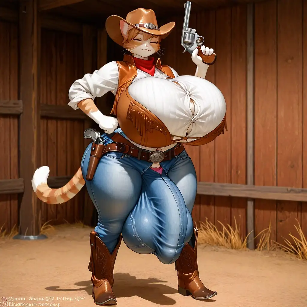 AI art "cowgirl"
