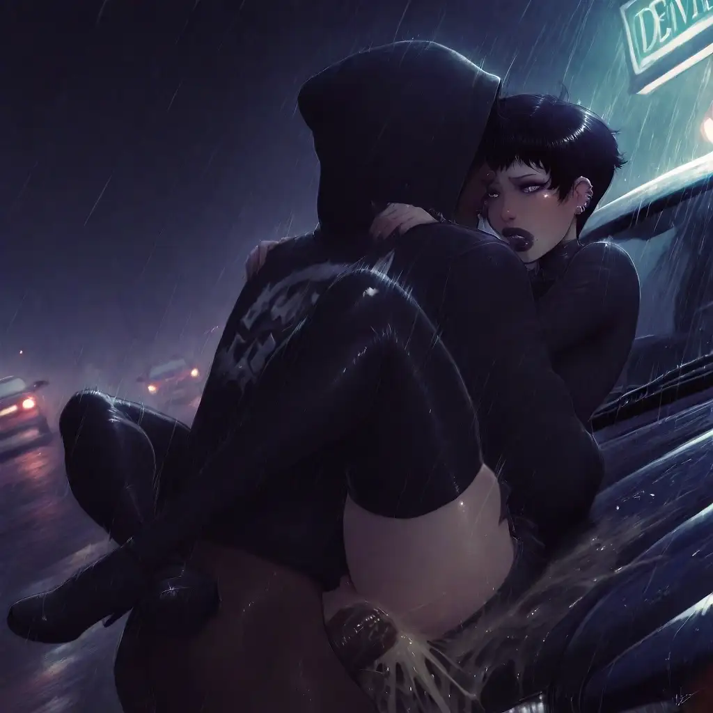 AI art 'In The Rain'