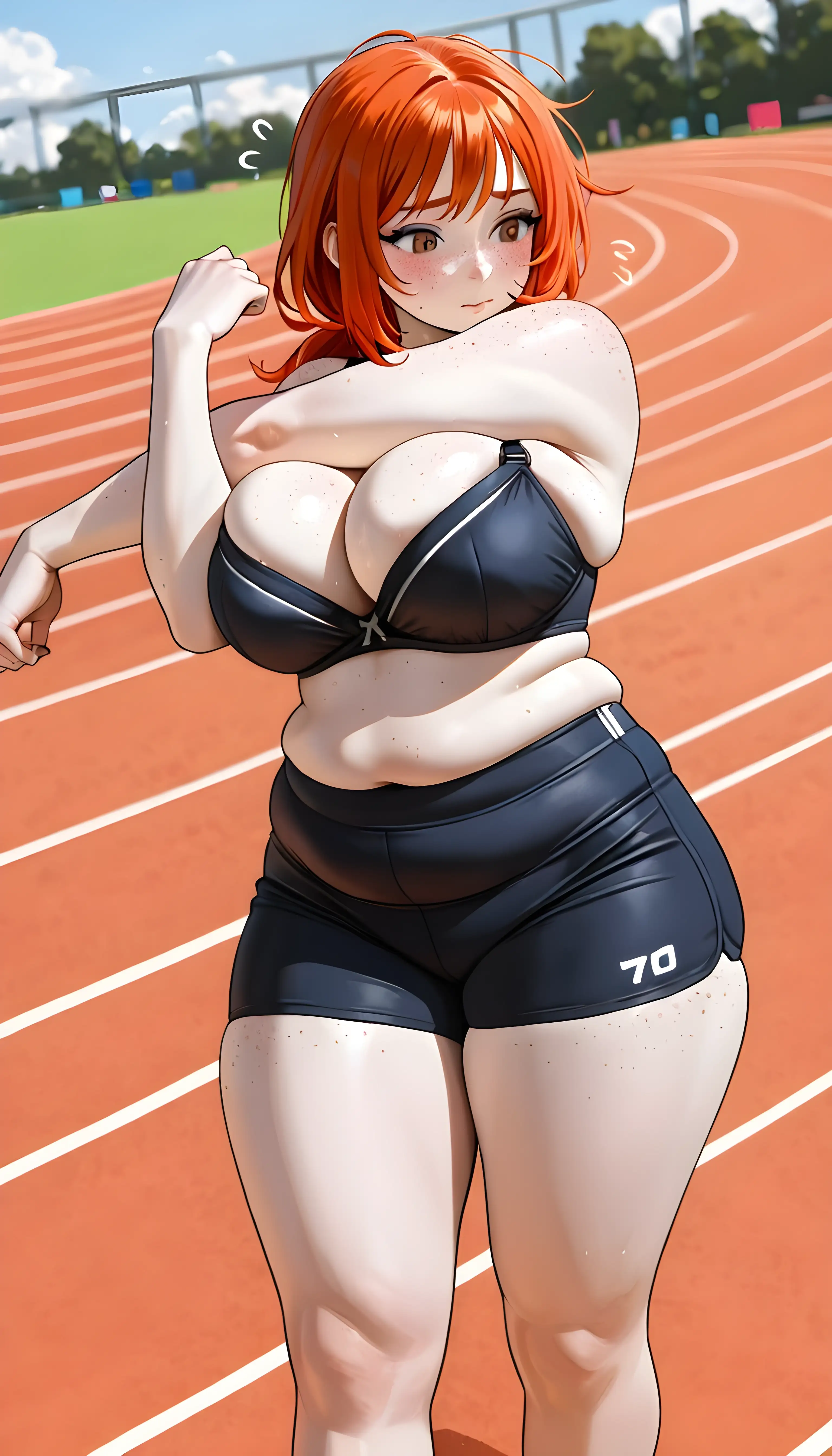 AI art 'Track and field 3'