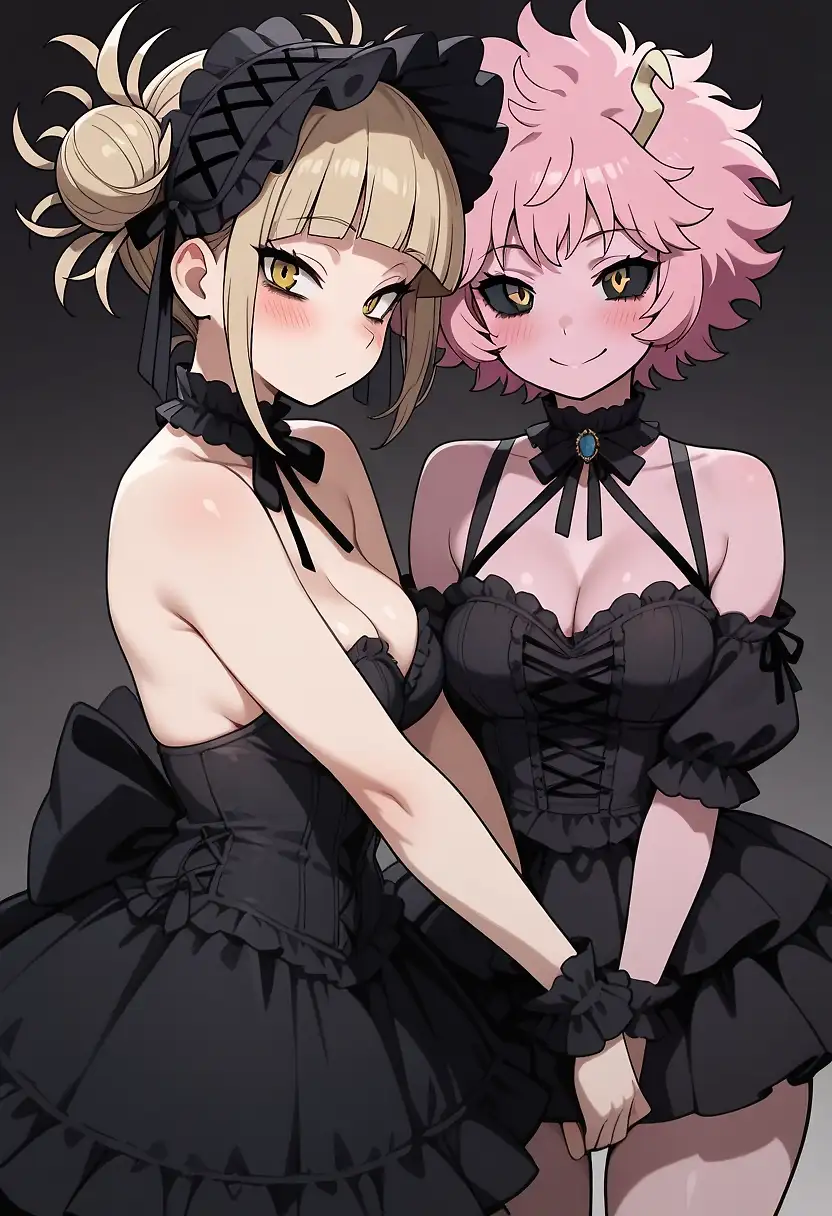 AI art 'Himiko and Mina'