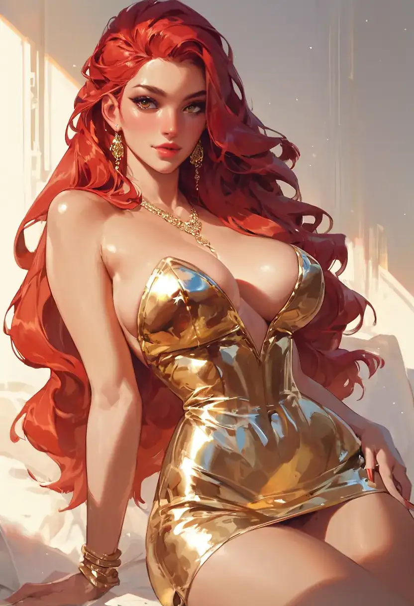 AI art 'Red & Gold'
