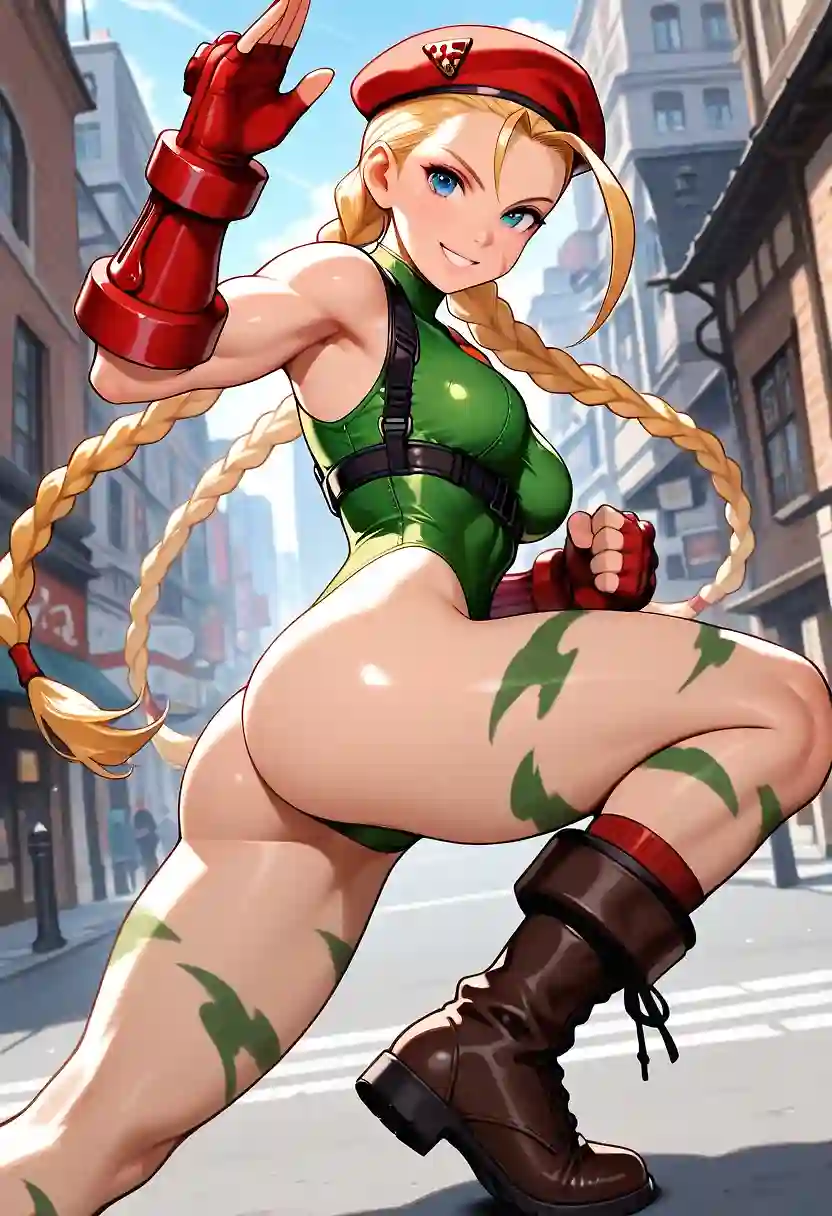 AI art "Cammy White Fighting Poses"