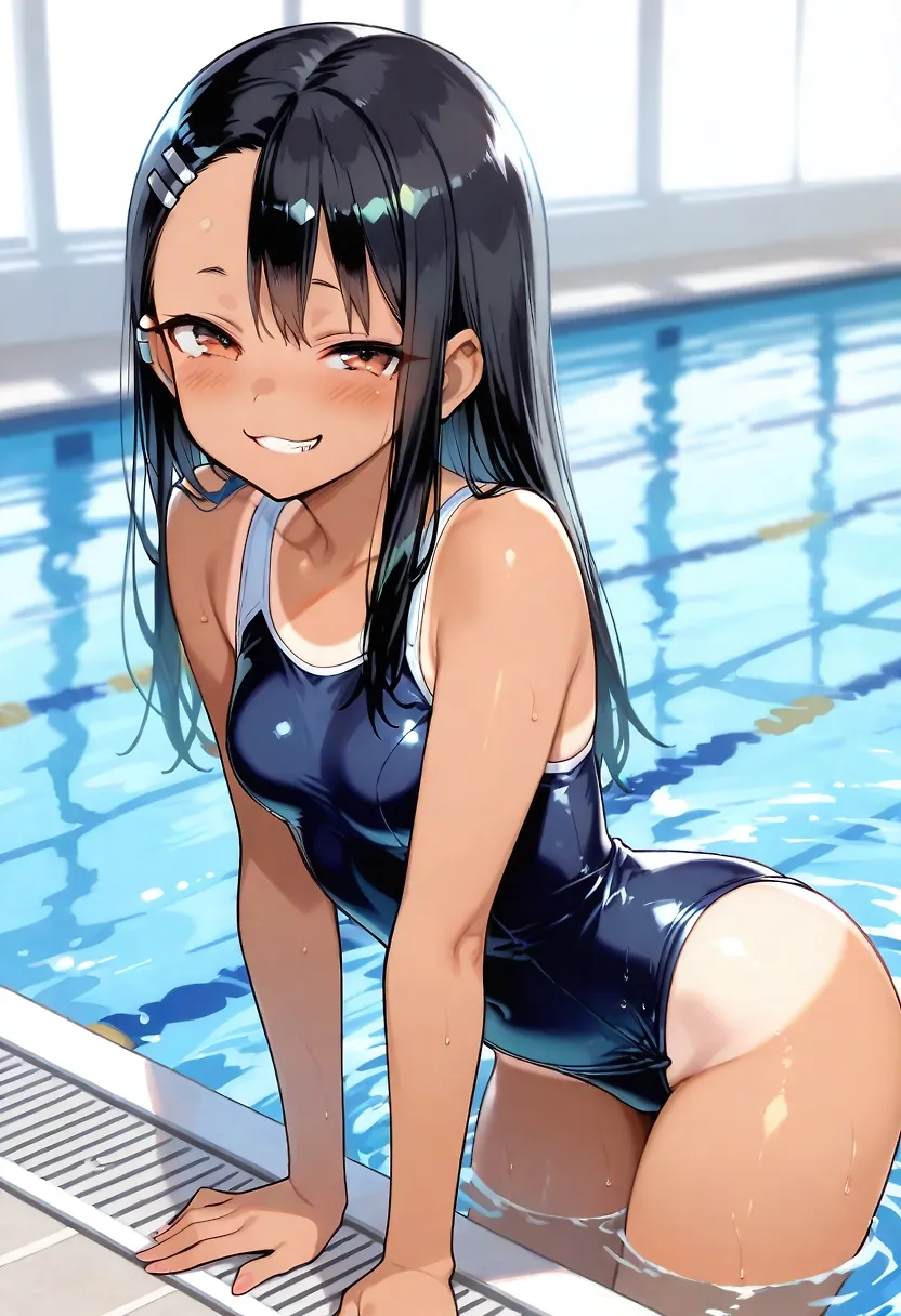 private swim practice with Nagatoro