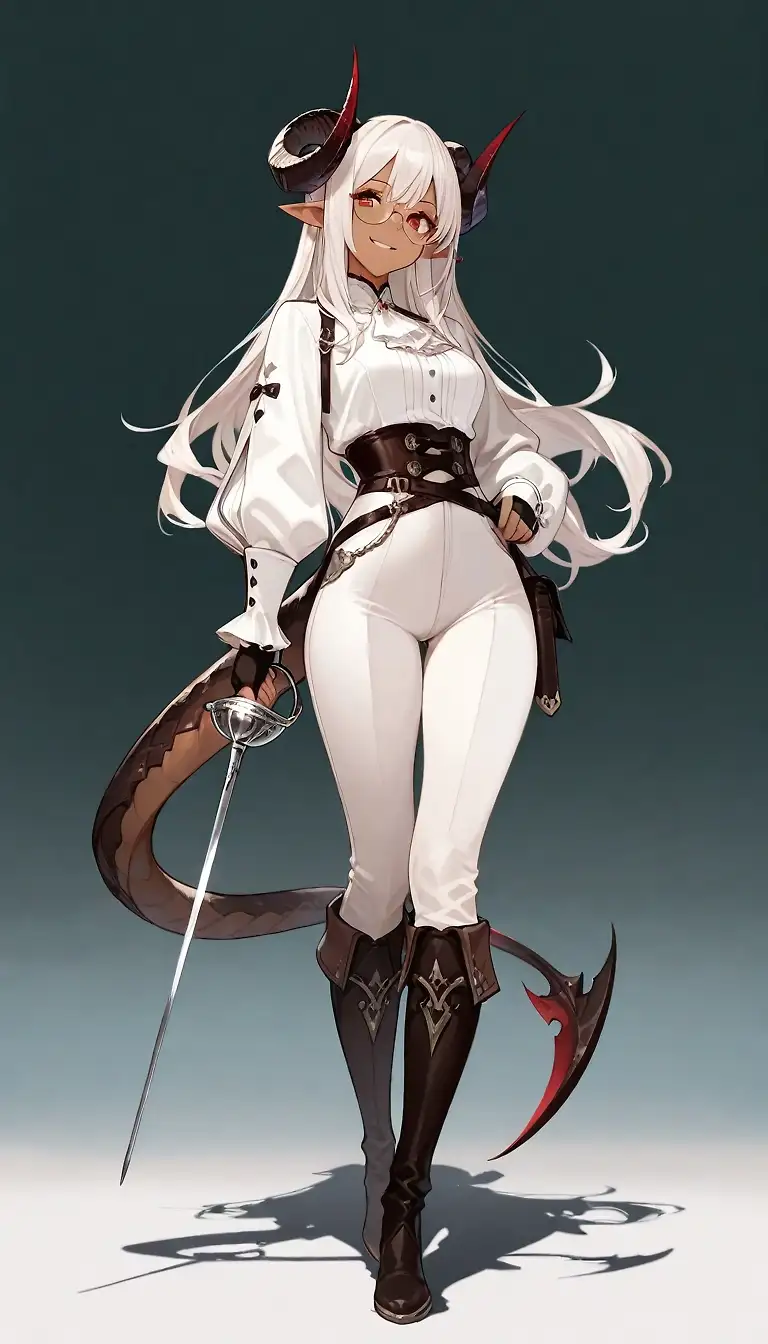 AI art "A Bard Tiefling"