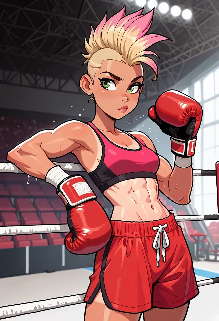 AI art 'Lilly (new OC) a deal is a deal' with user description 'Lilly: well he did promise if I made the cover of a magazine he’d finally let me have control of our night mhhh what do to… 

Back in the locker room Lilly decides to message him all the different idea she has for them tonight getting a little in her head she can’t help herself she has wanted him for so damn long and he always resists but not tonight he promised and nothing and no one will stop her from getting what she wants not tonight'