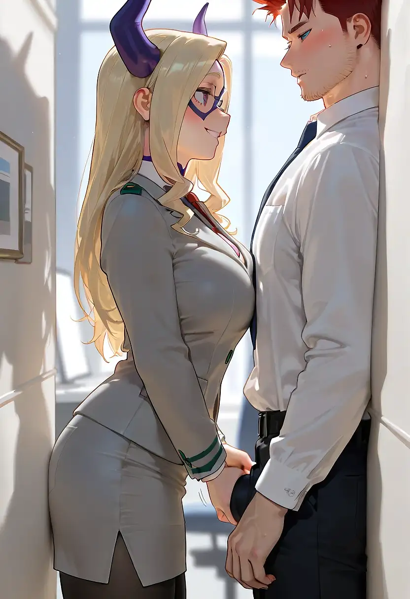 AI art "Mount Lady's job interview"