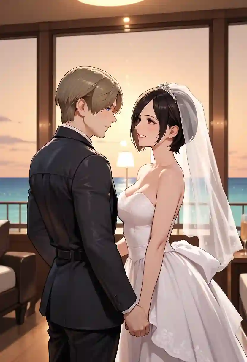 AI art "Leon and Ada's Honeymoon"