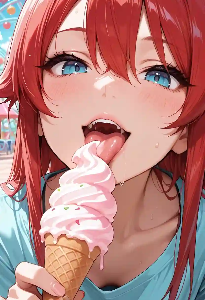 AI art 'Close Up Collection' with user description 'Pretty bold for someone in kissing distance. 😘'