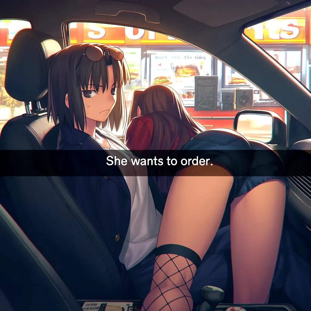Ordering with Shiki Ryougi & Aozaki Aoko