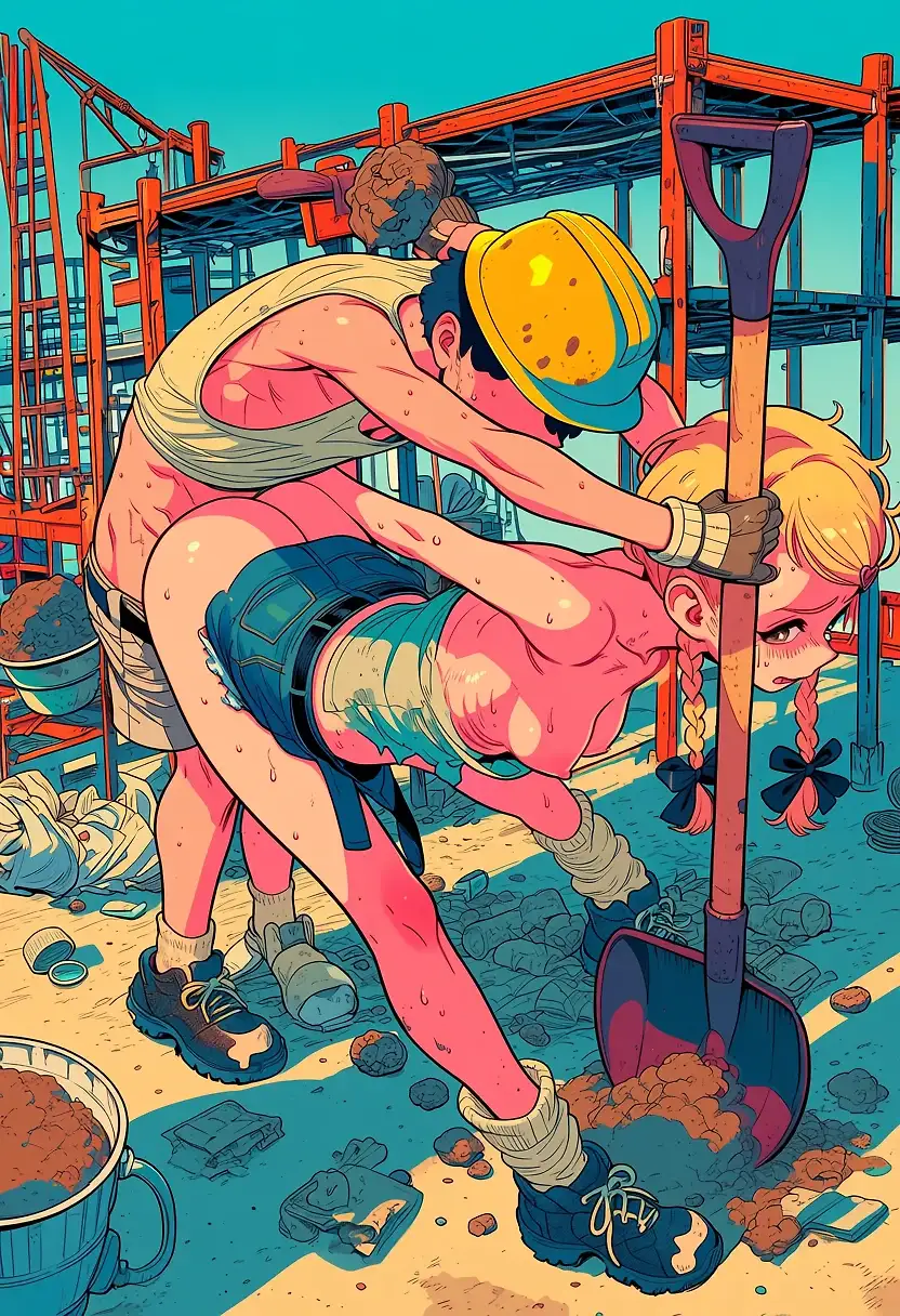 AI art 'Fujita Kotone: Prompt Experiment' with user description 'ich mag es, ihr bei ihrer „Arubaito“ (Nebenbeschäftigung) zuzusehen.'