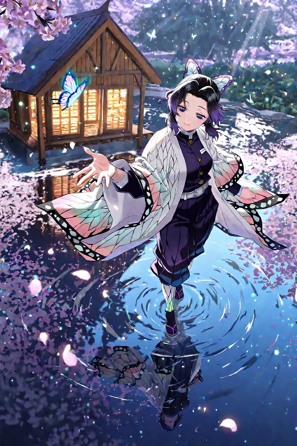 AI art "kochou shinobu"