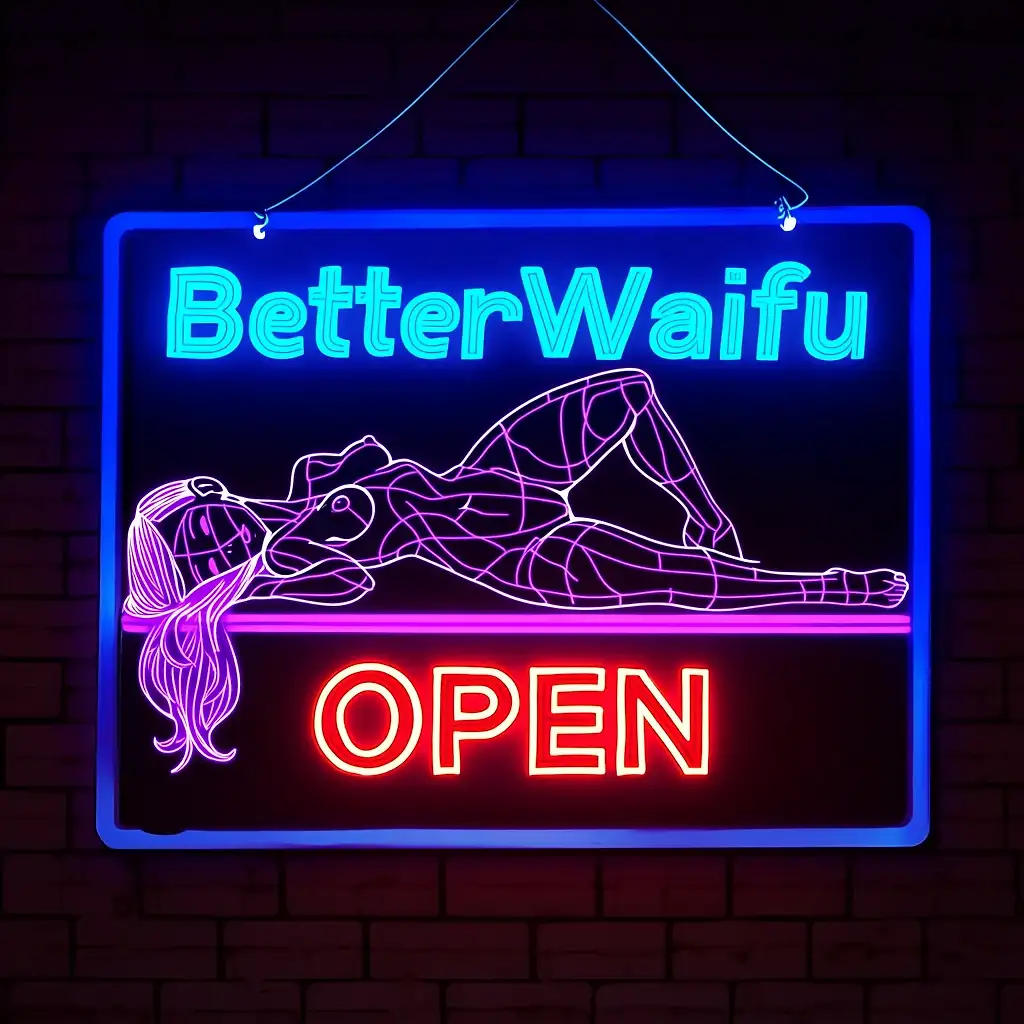 AI art 'Strip Club BetterWaifu' with user description '— Story Time —

It was Friday night. After a brutal week at work, I wandered the neon-lit streets, hoping the cool air would wash the exhaustion away. The club district buzzed with laughter and pulsing music. That’s when she appeared.

A stunning woman with long, flowing light-blue hair stepped out of the crowd, wearing nothing but a tiny purple bikini. She smiled brightly as she approached.
“Hi there~ Looking for some fun tonight?” she purred. “The BetterWaifu strip club is running a special free-entry discount!”
She pressed a glossy pamphlet into my hand, her fingers brushing mine. “I hope to see you there, sweetie.” She blew me a kiss, turned, and sauntered toward a group of businessmen. Only then did I notice the long, segmented centipede tail swaying behind her.
A shiver ran down my spine. I hate centipedes. But damn… she was cute. Too cute to ignore. I glanced at the pamphlet. They were celebrating @peterco hitting 4K followers. The club was only a few blocks away. Why not?

The entrance was impossible to miss as a large neon sign hung above it. A tall, yellow-haired catgirl bouncer in a sharp black suit and sunglasses stood guard. She radiated raw dominance. As I approached, she raised a hand.
“Invitation?”
I handed her the pamphlet. She inspected it, then nodded. “That’ll do.” She stepped aside, but as I passed, she leaned in close.
“Have fun, hot stuff,” she whispered, then smacked my ass hard enough to make me stumble through the door. I glanced back to see her smug grin just before the door closed.

Inside, the atmosphere hit me like a wave of heat and perfume. On the main stage, a gorgeous brunette spun gracefully around a pole, her body glistening under the lights. A pile of bills lay at her feet. She caught me staring, blew a kiss, and kept dancing without missing a beat.

Before I could find a seat, an almost-naked waitress with beautiful pink hair and blue streaks approached. The only things she wore were a collar, a bowtie, and a confident smile. She carried two trays loaded with beer mugs.
“Complimentary drink, sir? Courtesy of Azariel — he’s treating everyone tonight!”
I accepted a cold mug gratefully. “Any way I can thank him?”
She tilted her head toward a curtained doorway. “He’s in the VIP lounge. Might be worth a shot.”

I’d barely taken a seat when the music faded. A hush fell over the club. Smoke rolled across the stage as a spotlight pierced the darkness. A smooth jazz piano and saxophone began to play. Then a rich, deep, breathy female voice filled the room.
A white-haired beauty with curly locks and a high ponytail rose slowly from beneath the stage. She was topless, wearing only a long flowing skirt, thigh-highs, and heels. Her pale skin glowed lavender under the lights. Every note of her song seemed to sink straight into my chest. I was completely mesmerized. When she finally took her bow amid thunderous applause, it felt like I’d been under her spell for hours.

Before leaving, I decided to thank Azariel for the free beer. A petite blonde security guard stood at the VIP entrance.
“Could I say a quick thank you to Azariel?” I asked.
She touched her earpiece, listened, then smiled. “Lucky you. Annie’s asking for more guests. Go on in.”

The moment I stepped past the velvet rope, the sound of a woman moaning in pleasure greeted me. Around the corner, the scene unfolded: a beautiful dark-haired woman named Annie was being fucked hard from behind while eagerly sucking another man who stood on the table.
The man noticed me and grinned. He pulled out of Annie’s mouth and hopped down.
“Look who’s here!” he laughed. “Perfect timing — we can make that triple penetration you were all talking about a reality.”
He extended his hand. “Name’s Azariel. These are Bad and Annie. What do you say, friend? Care to join us?”

This was not the end of the night, but it is where I am going to end this story. Maybe next time you could drop by the BetterWaifu strip club as well. They say there are unique performances from different Waifus every single night! See you soon!

— The End —

Not all of the characters featured in this story are my own OC's. These were the girls in order of appearance:

Flyer girl Vexa: My OC
Bouncer Ankha: A collaboration between Nintendo and me (I wish! 😂)
Pole dancer Cyndel: By @octavian
Waitress Sera: By @azariel
Singer Cloud-chan: My OC
Security guard Tara: My OC
VIP Annie: By @bad77

Prompts are hidden out of respect for my fellow creators!

And since this is a big community post, I'm gonna tag everyone again! 😬

@zerogroupe21 @doggomage @usagi77 @thoughtzi @heihund @cef_ultra @warmicestudios @parda @barry915 @cro_bo @zesoul @smut317 @gildenstein @reptorn @goobygubby @a_casual_prompter'