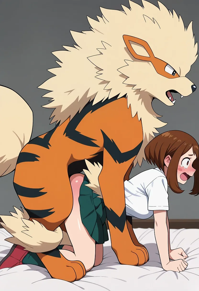 Uraraka and Arcanine