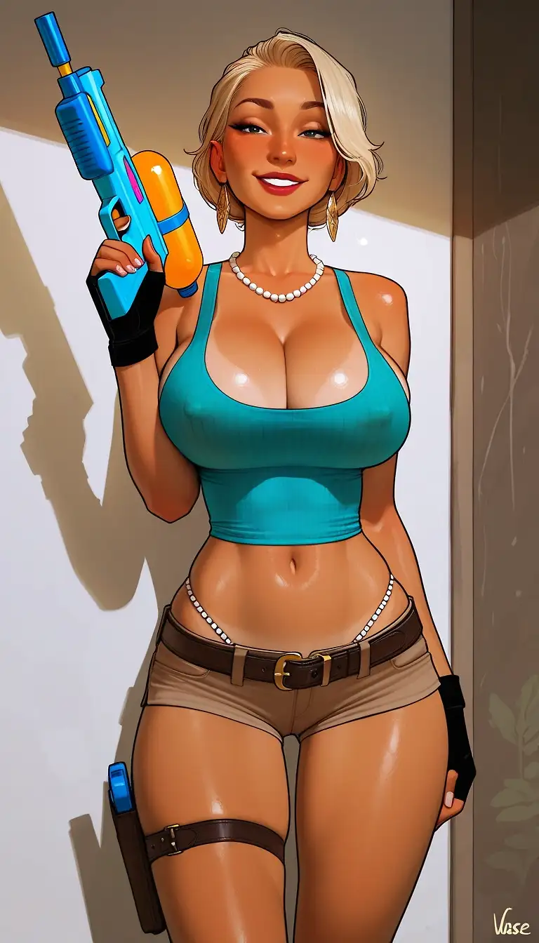 AI art "Summer's wardrobe. Tomb raider? 🪙"