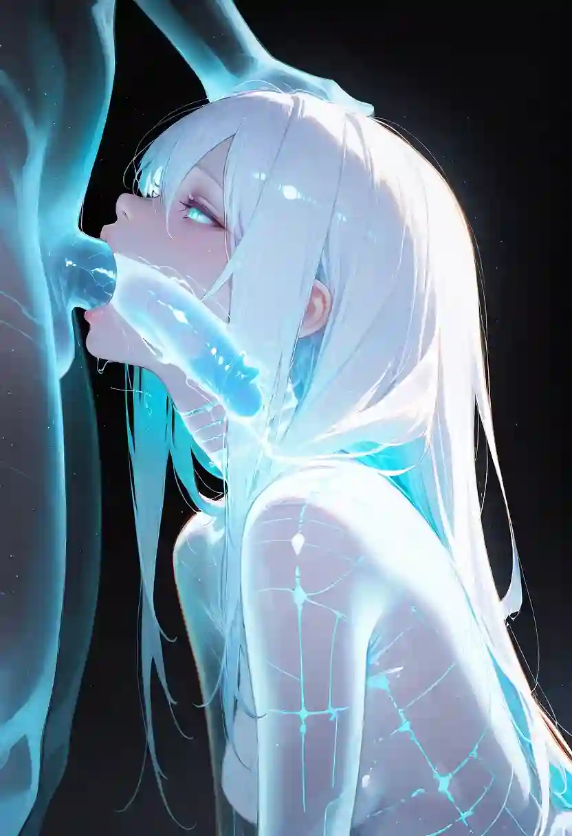 AI art "ghost deep throat"