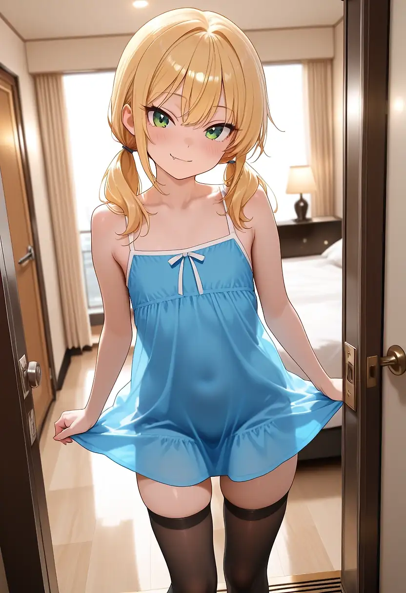 AI art 'You fuck, impregnate and brainwash a cute trap' with user description 'Enjoy'