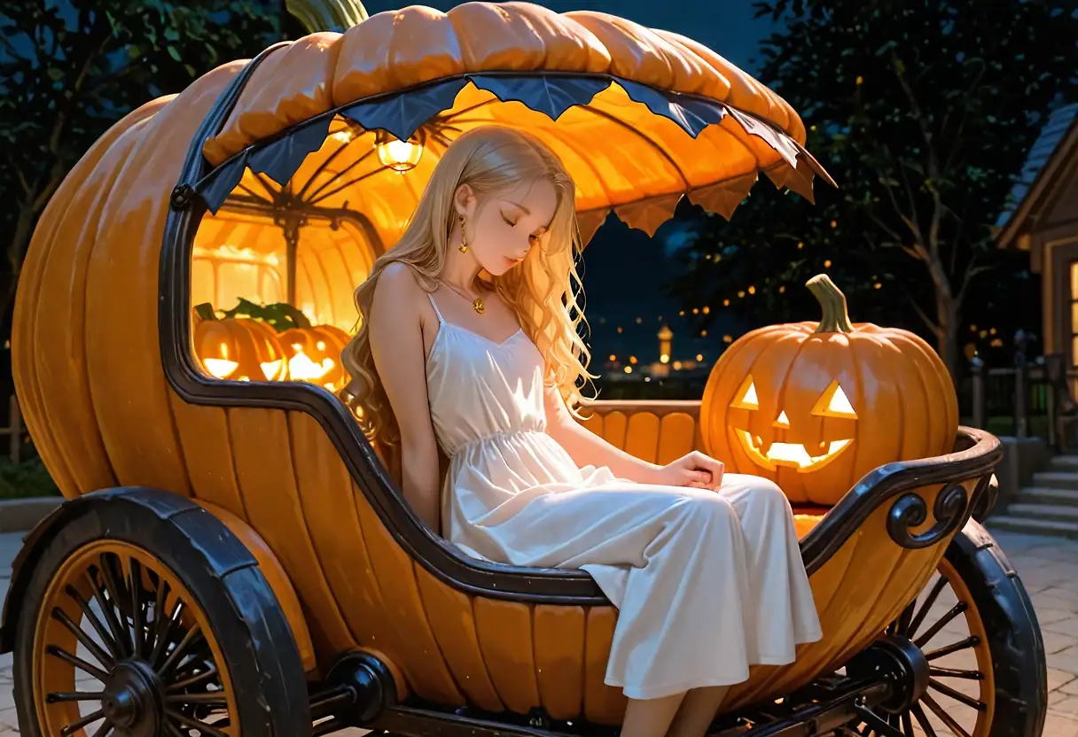 AI art "Pumpkin Carriage"