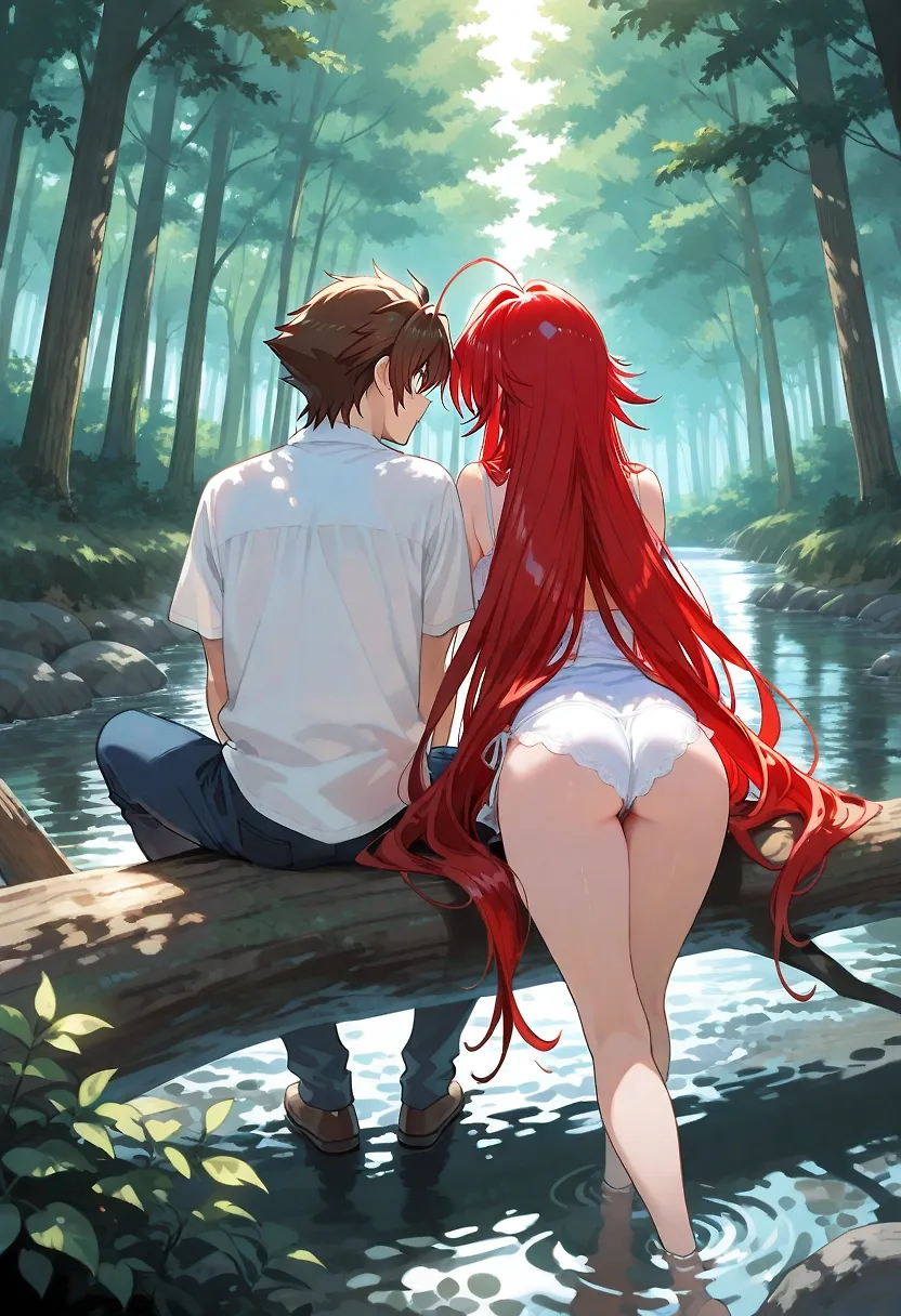 A simple watch within the forest river