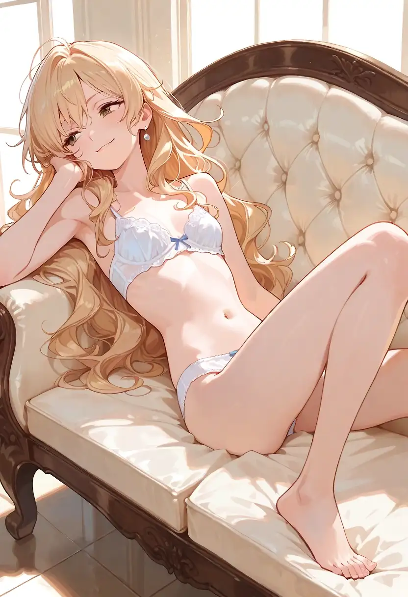 AI art "All day long on the chaise longue"