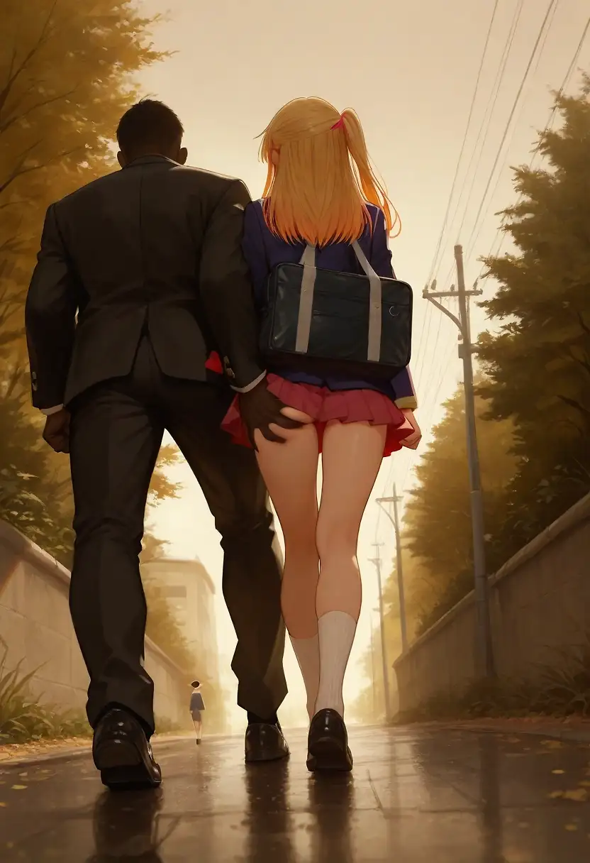 AI art 'Ruby Fucks Foreigner For Collab' with user description 'Keeping this short and sweet. I stated following the meta to get likes (Making Nagatoro Comps) but I’ve decided I’m gonna keep making the characters I like (With BLACKED VERS. for the people that love that). Follow the twitter.'