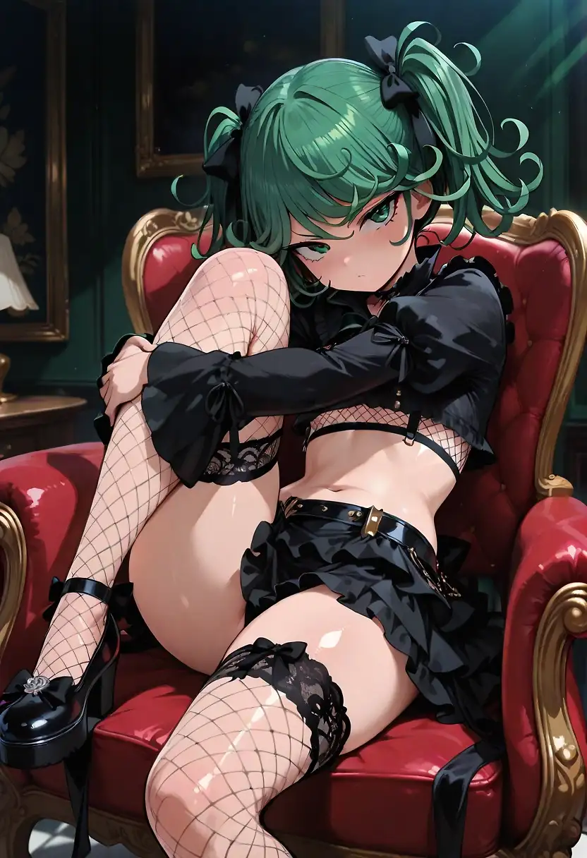 AI art 'Tatsumaki's rebellious phase.'