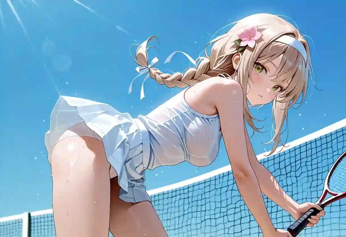 AI art "Playing tennis"