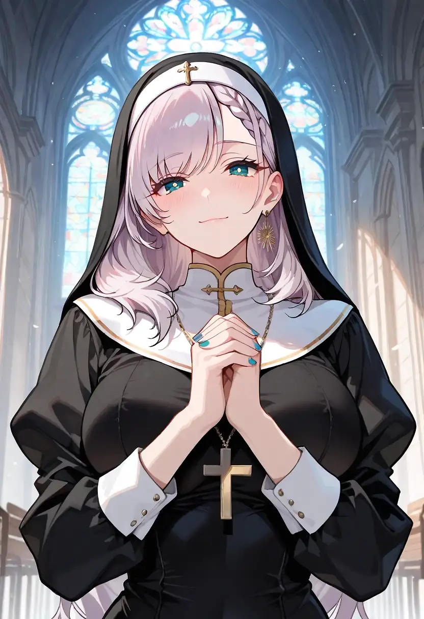 AI art "Nun Reine"