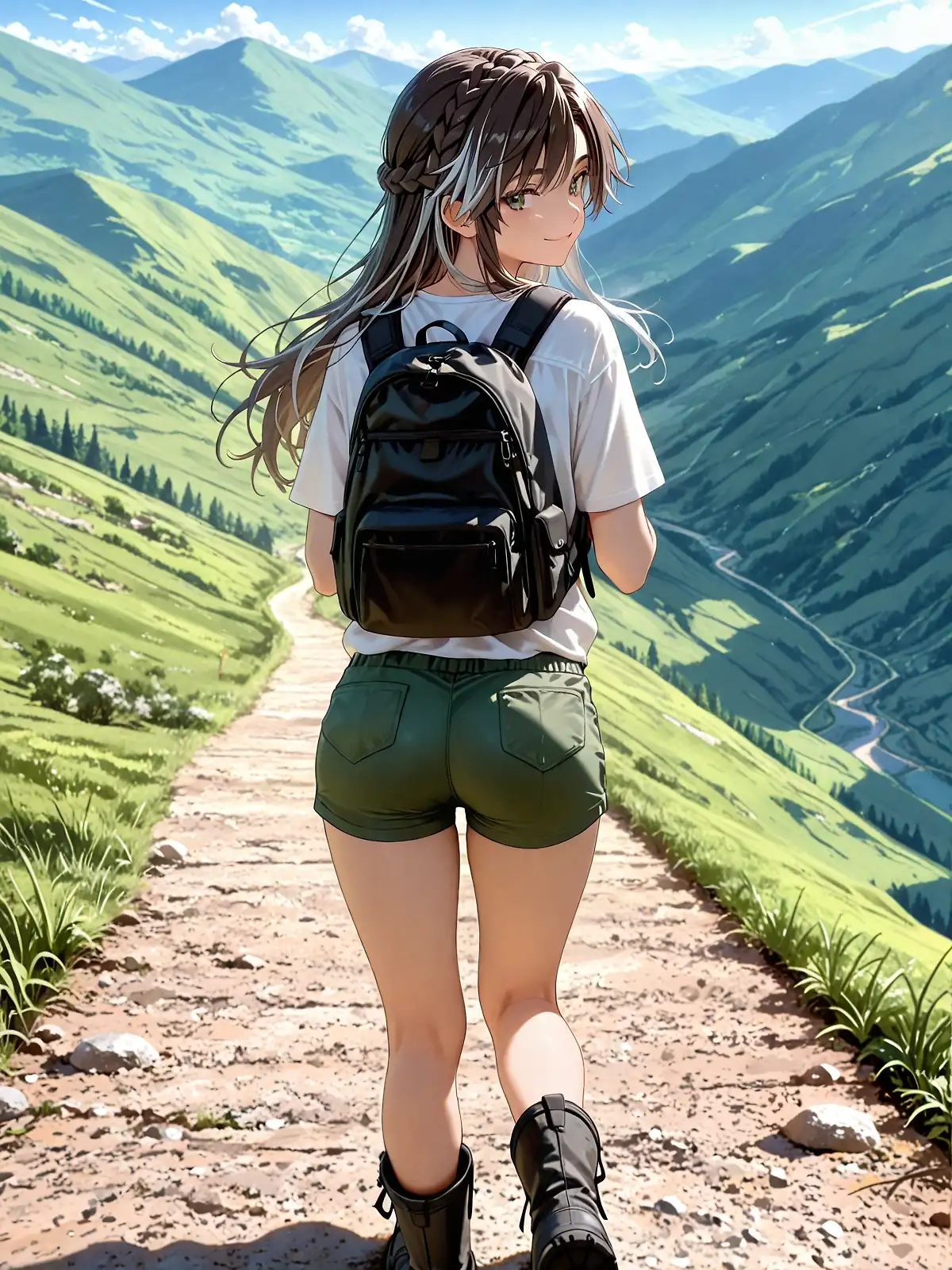 AI art "Hiking"