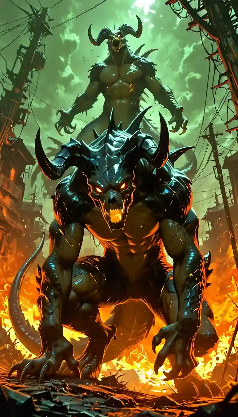 AI art 'differnt deathclaw prompts versions'