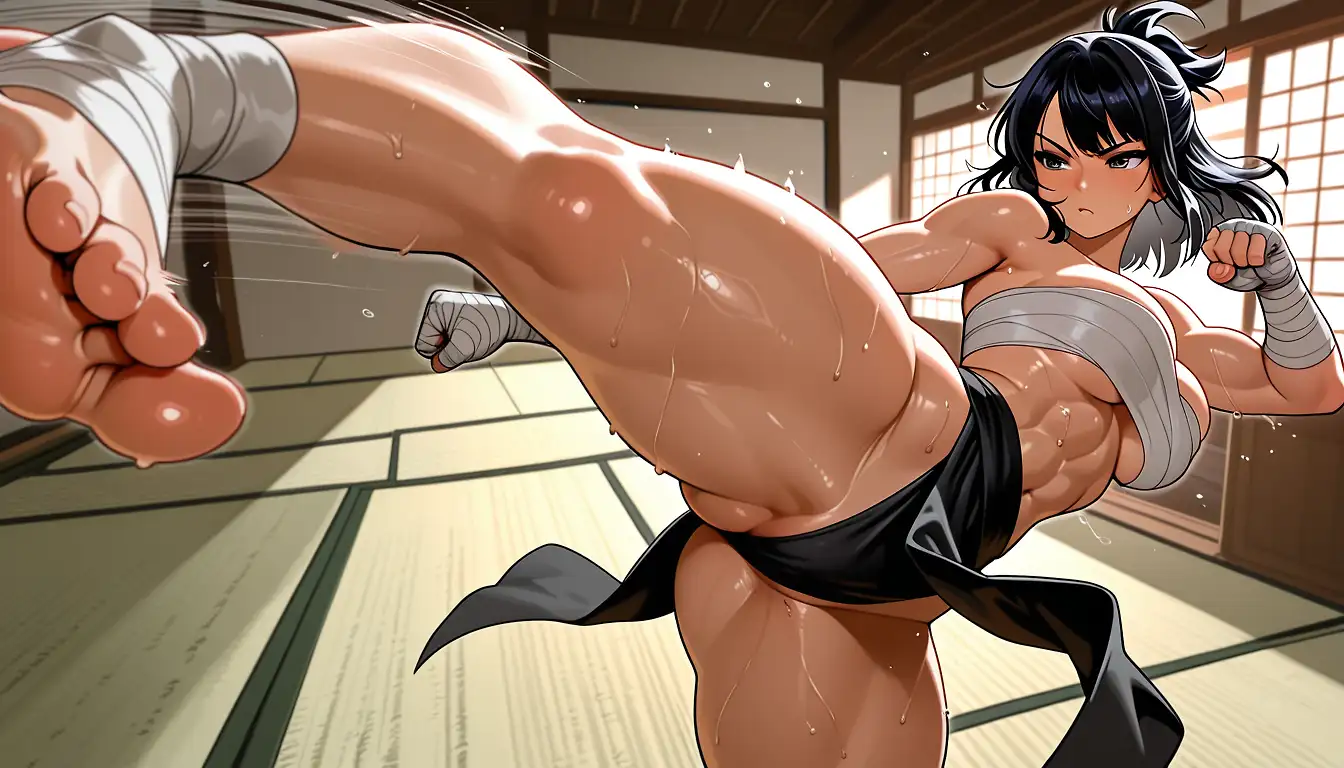 AI art "Anna trains"