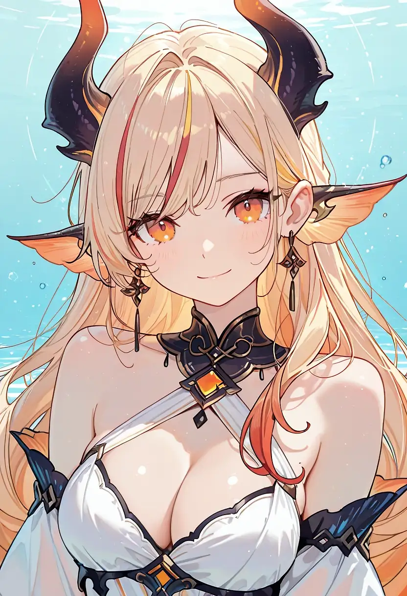 AI art "Fins girl"