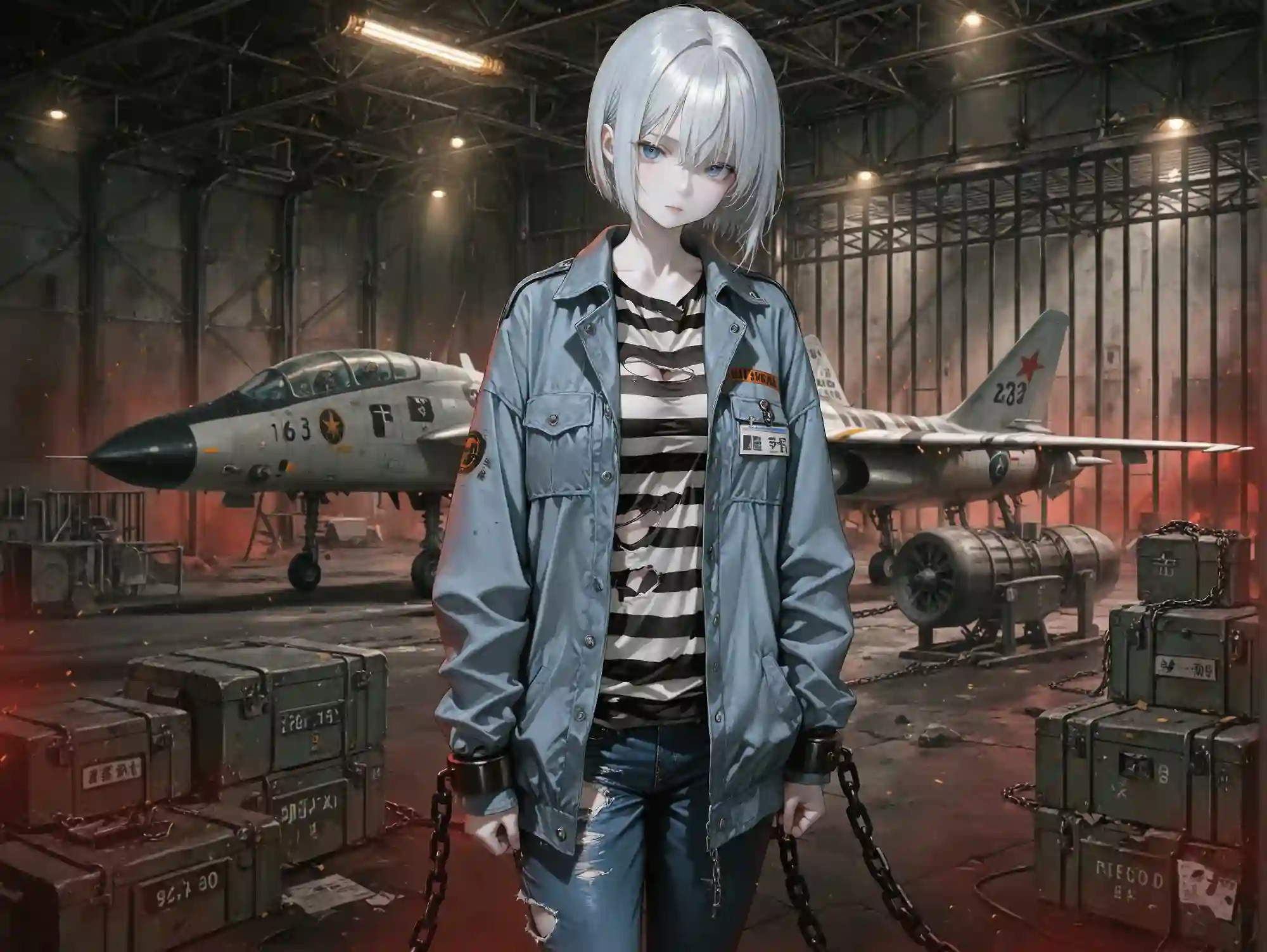 AI art "In prison_#8remake"