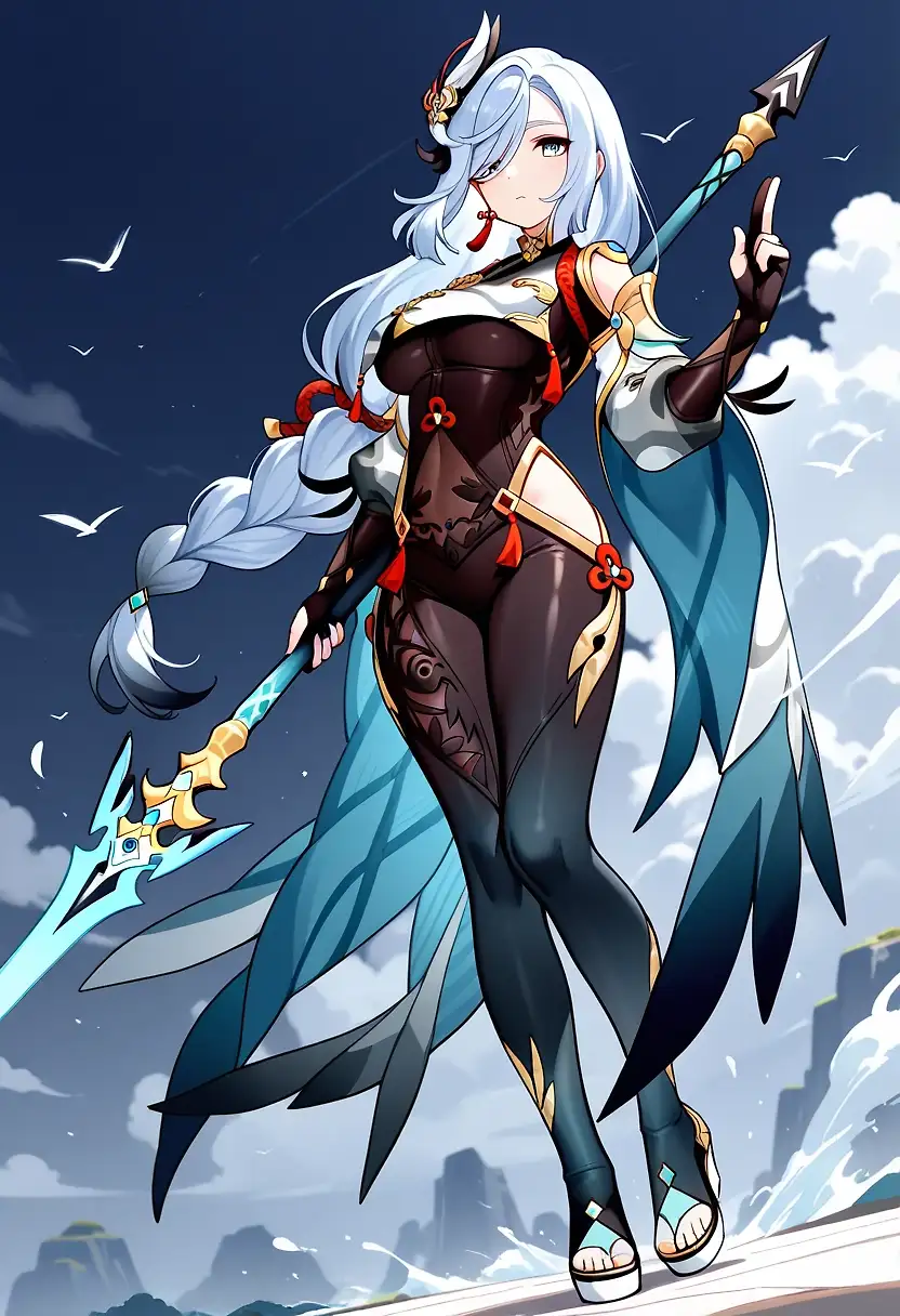 AI art 'Shenhe good aunt'