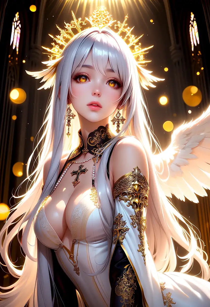 AI art 'Wish I Had An Angel' with user description 'A song by the symphonic metal band Nightwish'