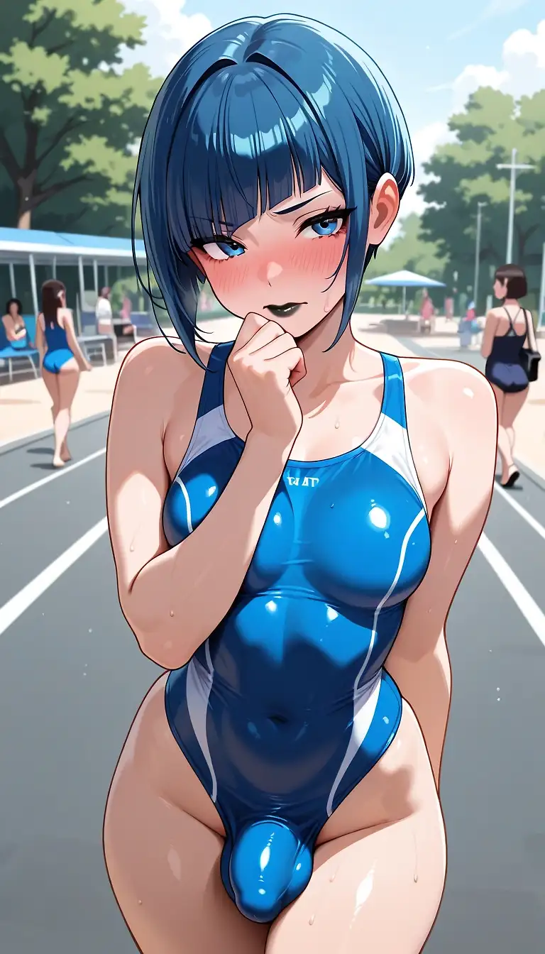 AI art "Minor problems of a futanari"