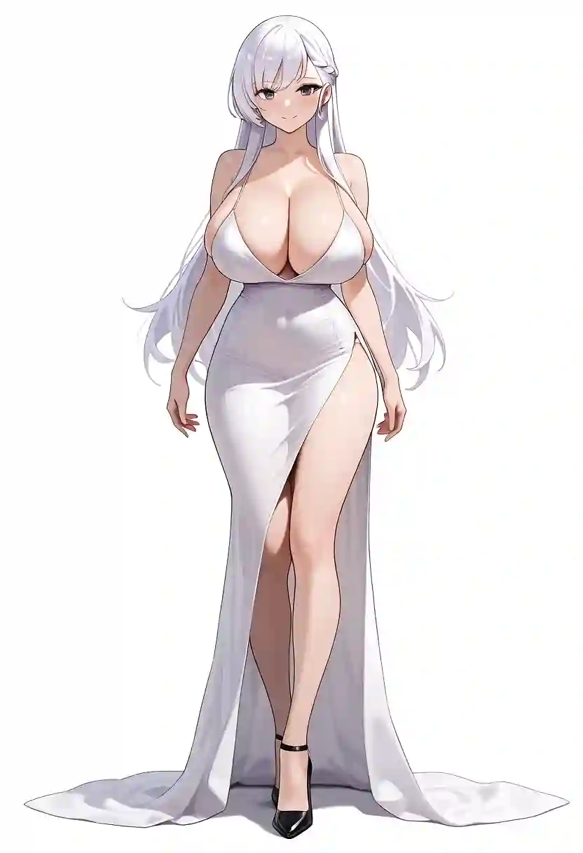 AI art "White Dress"