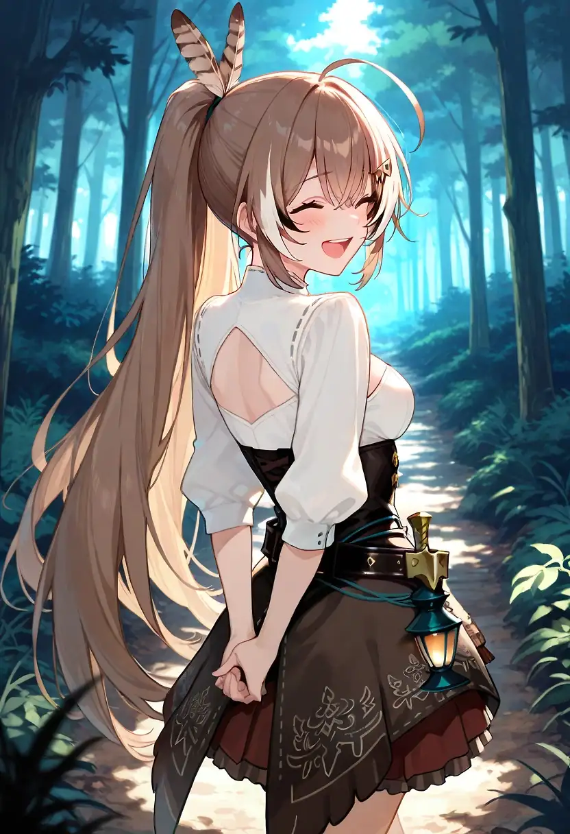 AI art "The Holocouncil Affair Series - Part Two: Nanashi Mumei"