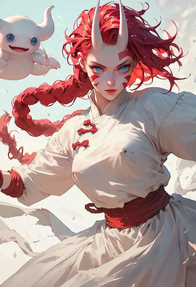 AI art 'Albino demon'