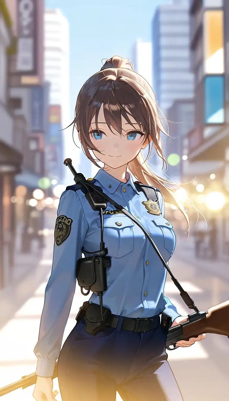 AI art "Policewoman"