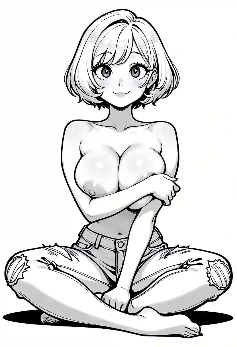 AI art "Photoshoot in black and white"