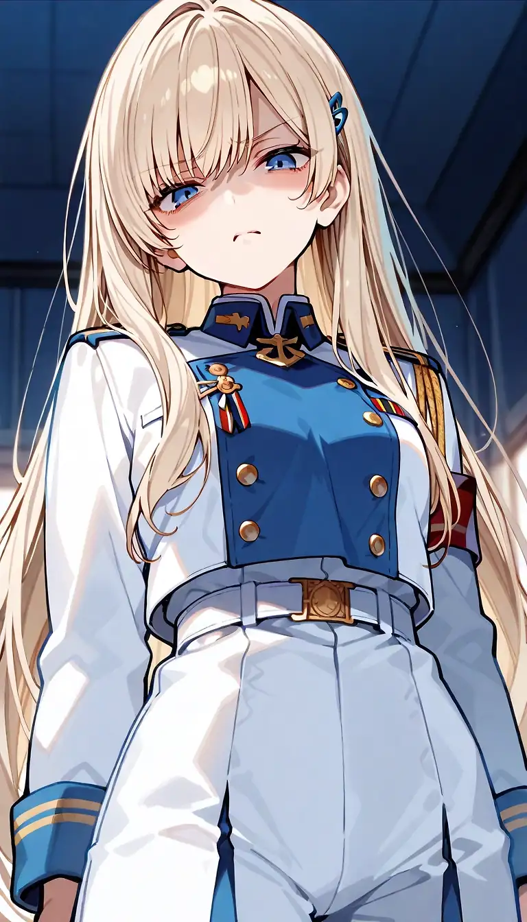 AI art "Commander Waifu~"