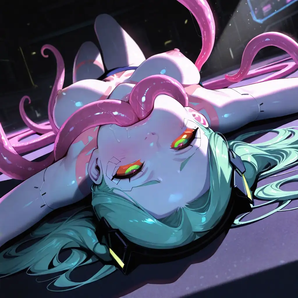 AI art 'Rebecca having fun with tentacles'