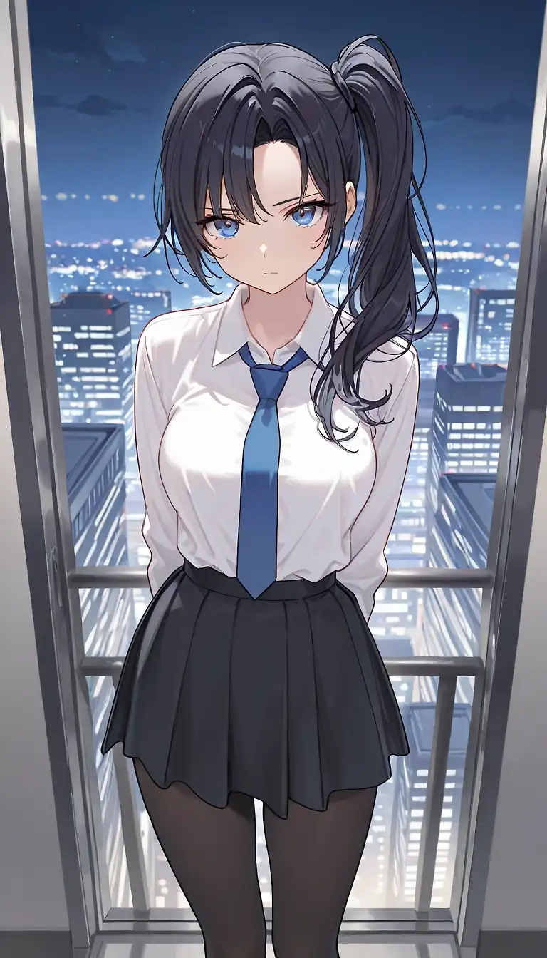AI art 'Blue tie'