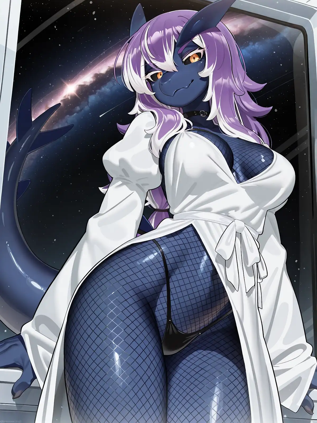 AI art 'Pokegirls: Sexy Shadow Lugia' with user description 'Gale of Darkness was an awesome game'