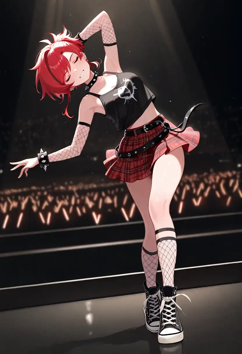 AI art 'I met a girl at the rock show' with user description 'Hanging out behind the club on the weekend
Acting stupid, getting drunk with my best friends
I couldn't wait for the summer and the Warped Tour
I remember it's the first time that I saw her there

She's getting kicked out of school 'cause she's failing
I'm kinda nervous, 'cause I think all her friends hate me
She's the one, she'll always be there
She took my hand and I made it I swear

Because I fell in love with the girl at the rock show
She said, "What?" and I told her that I didn't know
She's so cool, gonna sneak in through her window
Everything's better when she's around
I can't wait 'til her parents go out of town
I fell in love with the girl at the rock show

When we said we were gonna move to Vegas
I remember the look her mother gave us
Seventeen without a purpose or direction
We don't owe anyone a fucking explanation

I fell in love with the girl at the rock show
She said, "What?" and I told her that I didn't know
She's so cool, gonna sneak in through her window
Everything's better when she's around
I can't wait 'til her parents go out of town
I fell in love with the girl at the rock show

Black and white picture of her on my wall
I waited for her call, she always kept me waiting
And if I ever got another chance I'd still ask her to dance
Because she kept me waiting

I fell in love with the girl at the rock show
She said, "What?" and I told her that I didn't know
She's so cool, gonna sneak in through her window
Everything's better when she's around
I can't wait 'til her parents go out of town
I fell in love with the girl at the rock show

With the girl at the rock show
With the girl at the rock show
(I'll never forget tonight)
With the girl at the rock show
(I'll never forget tonight) With the girl at the rock show
(I'll never forget tonight) With the girl at the rock show
(I'll never forget tonight) With the girl at the rock show
(I'll never forget tonight) With the girl at the rock show
(I'll never forget tonight) With the girl at the rock show
(I'll never forget tonight) With the girl at the rock show
(I'll never forget tonight) With the girl at the rock show'